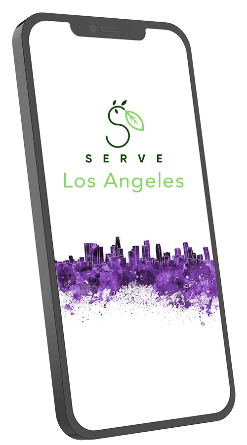 Serve mobile phone mockup